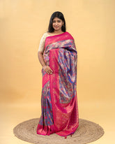 SC3257 - Tissue Meena Butta With Sarowski Work Saree